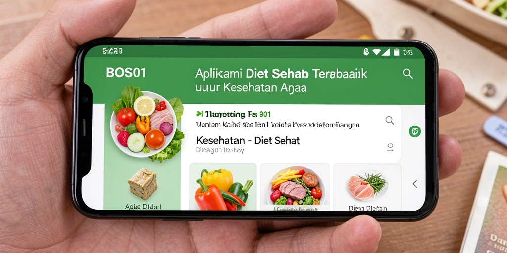 Antarmuka BOS01 yang intuitif dan menarik untuk Diet Sehat.