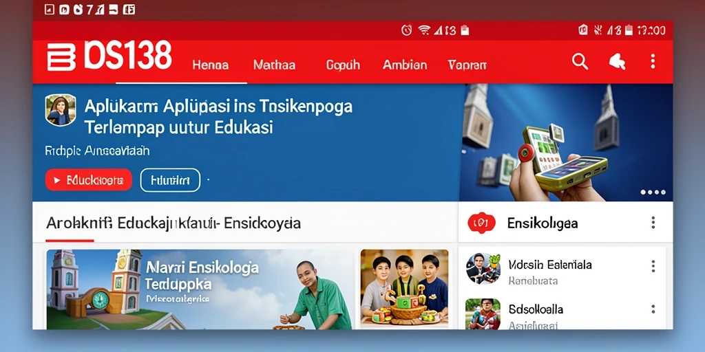 Tampilan antarmuka aplikasi Ensiklopedia BOS138 yang menarik dan fungsional.