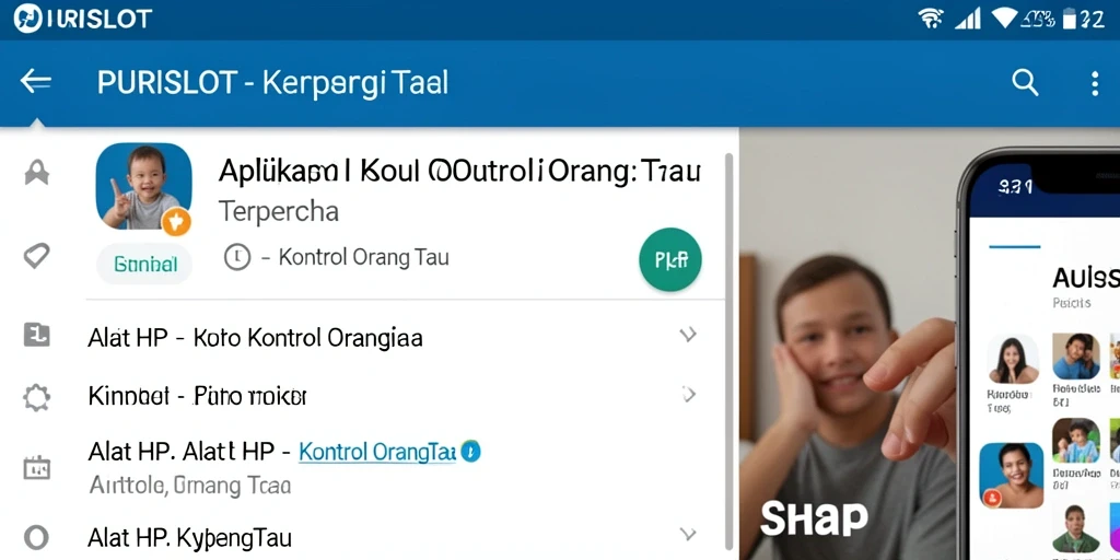 Tampilan antarmuka utama PURISLOT yang intuitif dan mudah digunakan.